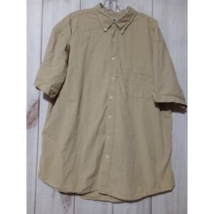Old‎ Navy Shirt Men's 2xl Yellow Button Front Short Sleeve